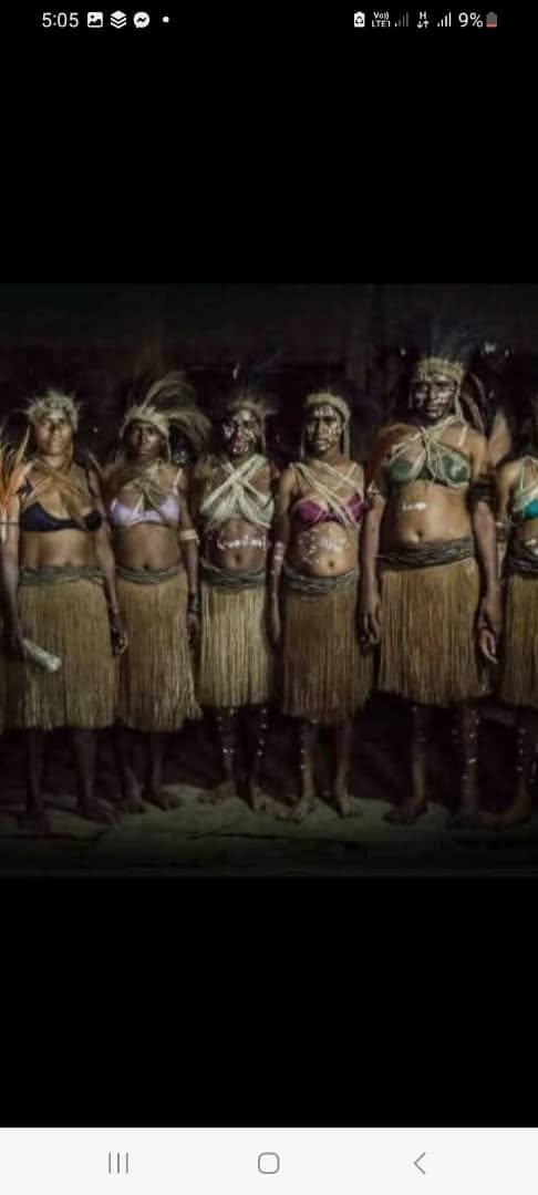 Traditional women in cultural attire